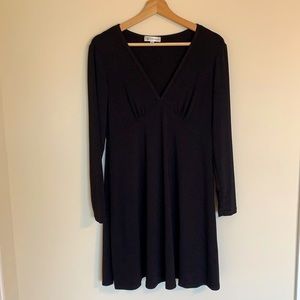 Neiman Marcus Deep V Neck Dress SZ S